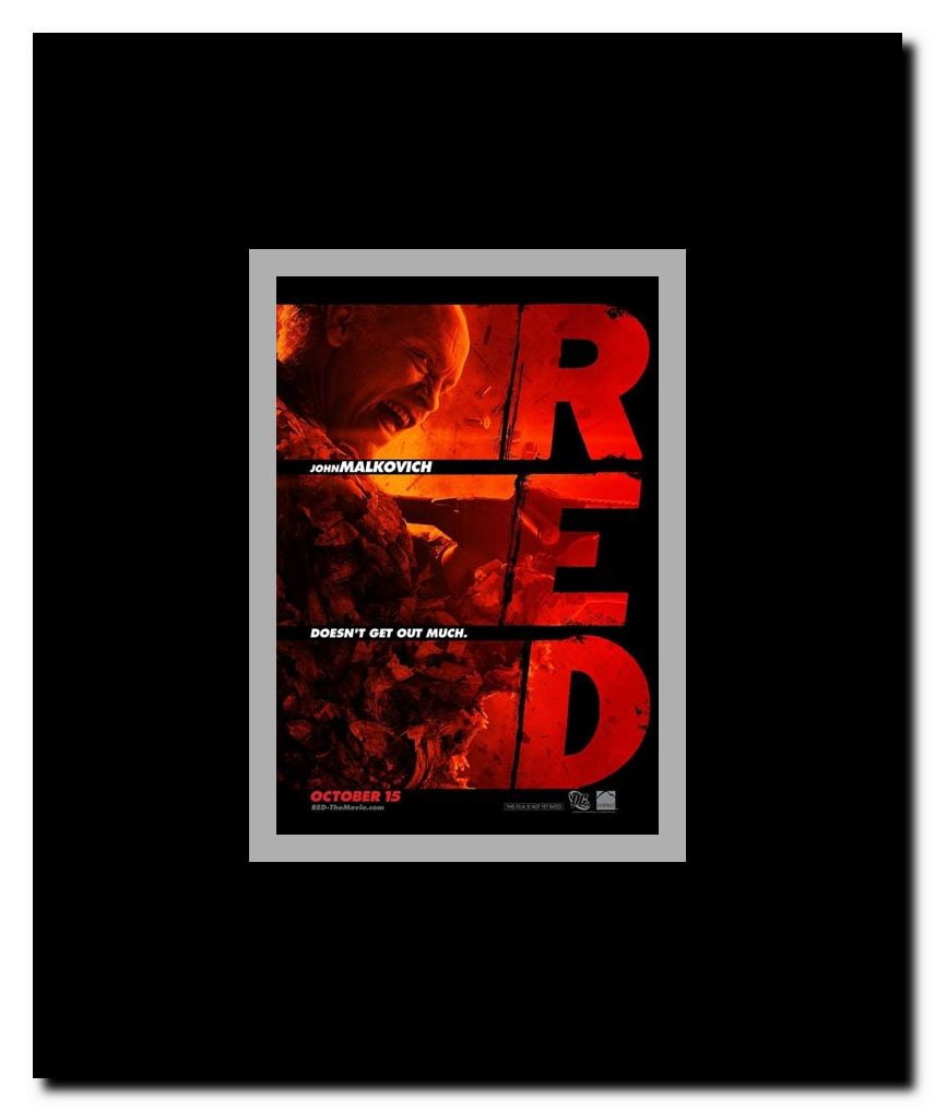 Red Framed Movie Poster
