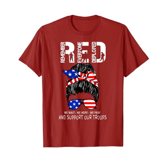 Red Friday Military Support - Remember Everyone Deployed T-Shirt