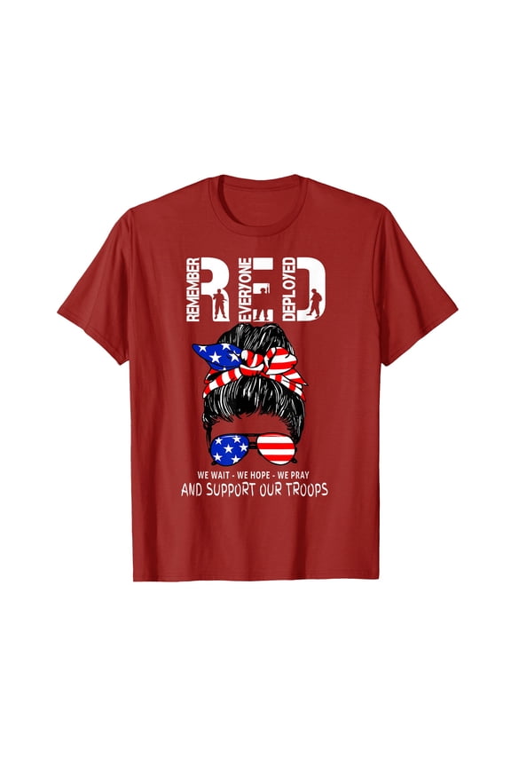 Red Friday Military Support - Remember Everyone Deployed T-Shirt