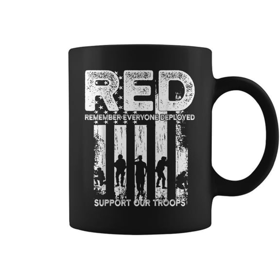 Red Friday Military Veteran Support Our Troops Coffee Mugs