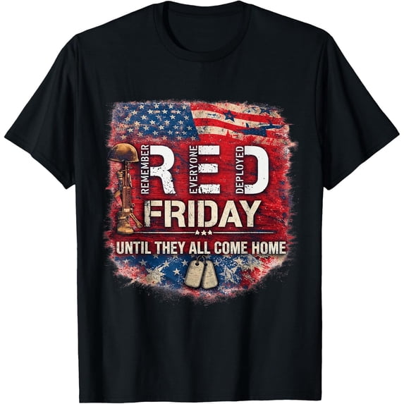 Red Friday Remember Everyone Deployed Military Trendy Design For ...
