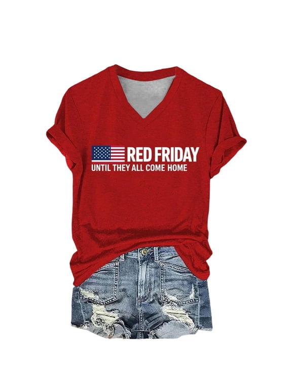 Red Friday Shirt On Fridays We Wear Red Tshirt Remember Everyone Deployed Shirts for Men Women