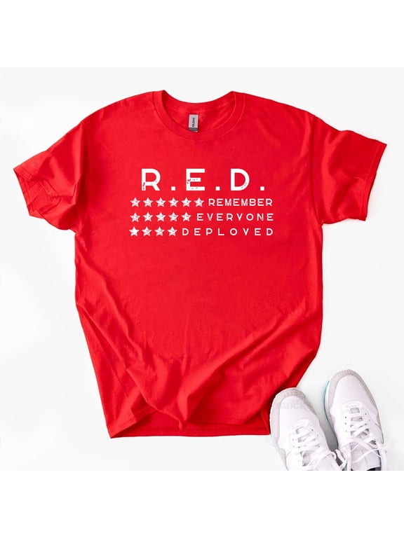 Red Friday Shirt, Remember Everyone Deployed TShirt, Red Friday, American Flag US Veteran Shirt, On Friday We Wear Red