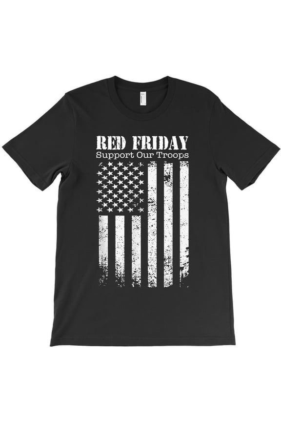 Red Friday Support Our Troops Military Memorial Day, Holiday - Machine Washable G18403 Unisex T-Shirt, Up to Size 5XL