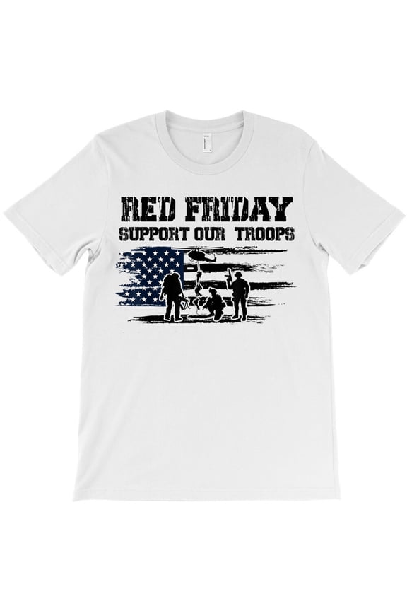 Red Friday Support Our Troops USA Flag Military Mens Womens, - Trending Now G18399 Unisex T-Shirt, Up to Size 5XL