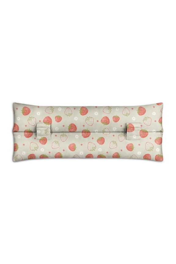 Red Fruit Seatbelt Pillow - Post-Mastectomy Breast Cancer Recovery Cushion - Sweet Strawberry Motif for Car Travel Comfort