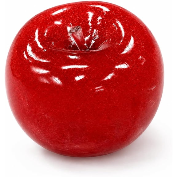 Red Fruit Squishy - Slow-Rise Fidget Tool for Study Focus, Soft Rubber Sensory Stone, Desk Accent Gift with Storage Box