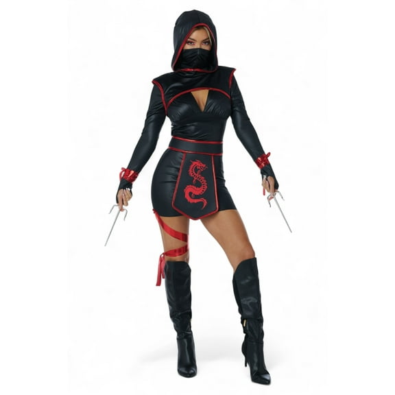 Red Fury Ninja Adult Costume