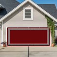 thumbnail image 1 of Red Garage Door Cover Banner 7 x 16 FT, Black Modern Geometric Abstract Art Aesthetics Garage Door Curtains Backdrop with Grommets for Indoor Outdoor Wall Party Porch Yard Decorations Background, 1 of 9