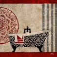 thumbnail image 1 of Red Garden Bath II Poster Print by Elizabeth Medley (24 x 24), 1 of 2