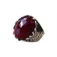thumbnail image 1 of Red Garnet Ring, Silver Jewelry, 925 Silver Ring, Father's Day, Rose Cut Garnet Ring, January Birthstone Ring, Heavy Mens Ring, Spiritual Healing Gemstone, Christmas, Designer Mens Ring, 1 of 5