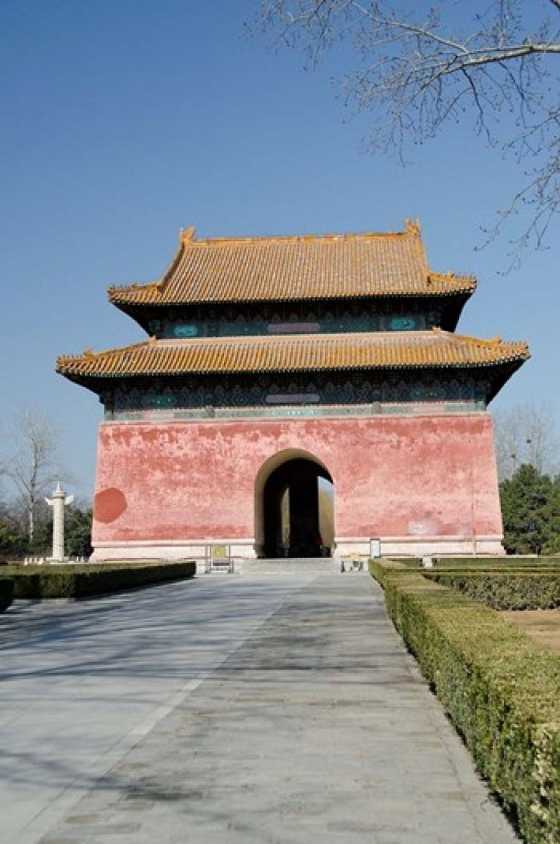 Red Gate (aka Dahongmen) Changling Sacred Way Beijing China Canvas Art - Cindy Miller Hopkins  DanitaDelimont (11 x 16)