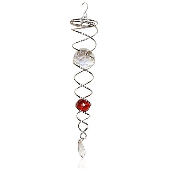 Red Gazing Spiral Tail Wind Spinner Stabilizer, Decorative Spiral, Spiral Wind Spinner, Garden Decoration