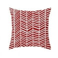 thumbnail image 1 of Red Geometric Cushion Cover 45X45 Pillowcase Decor Sofa Polyester Home, 1 of 5