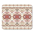 thumbnail image 1 of Red Geometric Embroidered Cross Stitch Ethnic Ukraine Pattern Abstract Border Mousepad Mouse Pad Mouse Mat 9x10 inch, 1 of 3