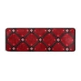 thumbnail image 1 of Red Geometric Flower Runner Rug for Hallways Kitchen Non Slip 2'x 6' Washable Hall Carpet for Bedroom Entryway Laundry Room, 1 of 7