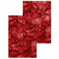 thumbnail image 1 of Red Geometric Kitchen Dish Towels for Drying Dishes Set of 2, Vintage Minimalism Abstract Aesthetic Waffle Weave Microfiber Hand Tea Bathroom Towels Quick Dry & Absorbent Towel 15.7x23.6, 1 of 7