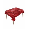 thumbnail image 1 of Red Geometric Rectangle Tablecloth, Vintage Minimalism Abstract Aesthetic Waterproof & StainResistant Tablecloth, Washable Oil-proof Table Cover for Dining/Party/Wedding/Camping/Buffet 60x84 In, 1 of 9