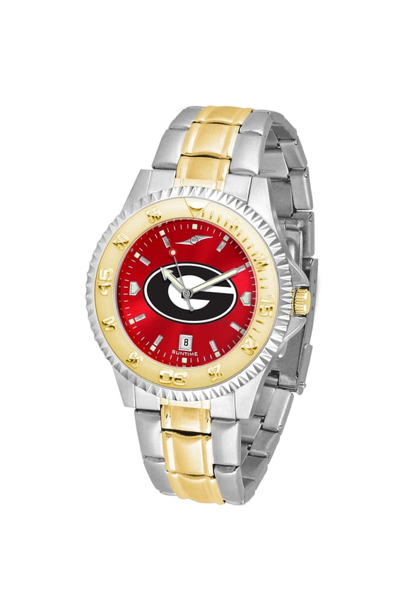 Red Georgia Bulldogs Competitor Two-Tone AnoChrome Watch