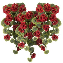 Red Geranium Hanging Stem by OakRid by OakRidgeTM, Set of 3
