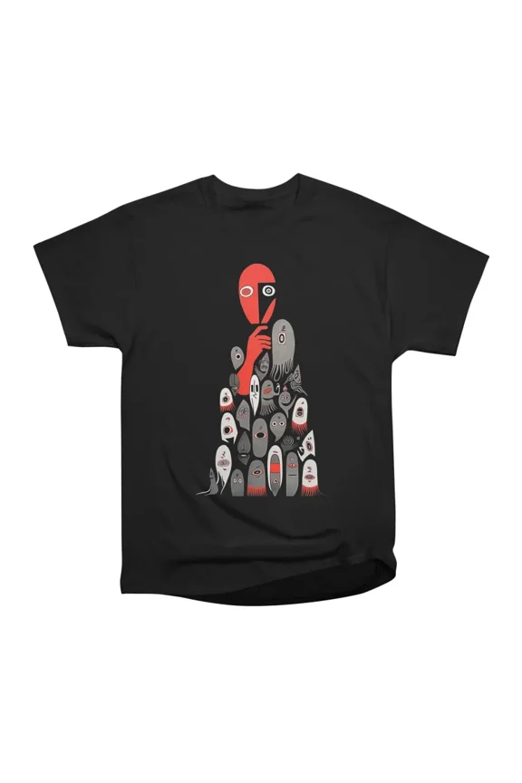 Red Ghost Cipher T-Shirt Tee Gift For Him Merch For Her Apparel For Friend