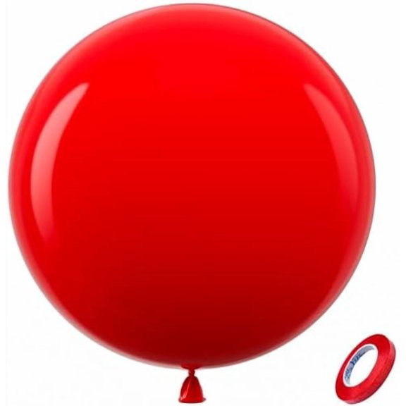 Red Giant Balloons 36 Inch - 8 Pack Jumbo Red Balloon Large Round Latex Balloon for Photo Shoot Wedding Anniversary Birthday Christmas New Year Party Decorations
