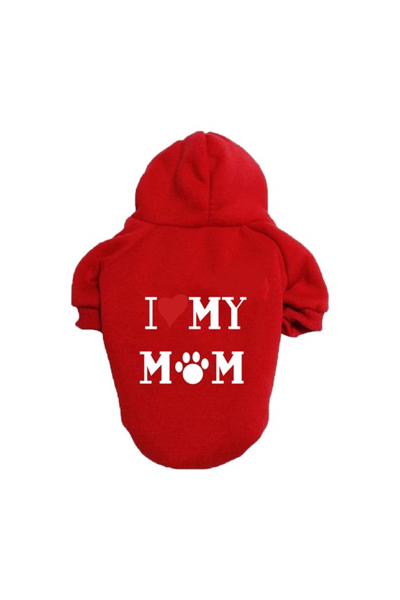 Red Giant Breed Hoodie With Polyester Fabric, Warm And Comfortable Design, Perfect For Outdoor Walks And Indoor Lounging, Machine Washable