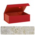 thumbnail image 1 of Red Gift Box for Presents with Ribbon 10.8x7.5x3.5 Inches Magnetic Closure Gift Boxes with Lids(Included Crinkle Cut Paper), 1 of 5