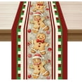 thumbnail image 1 of Red Gingerbread Man Christmas Winter Xmas Table Runner Table Decoration for Party Home Kitchen Dining Holiday Decor 13x36 Inch, 1 of 6