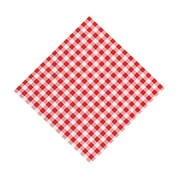 Red Gingham Luncheon Paper Napkins, Country, Western-Themed Birthday, 4th of July, Picnic, Backyard BBQ, 48 Pieces, 6.5"