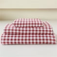 thumbnail image 1 of Red Gingham Queen Sheet Set, Soft Brushed Microfiber Red Plaid Queen Bed Sheets, 4-Pieces Red Checked Sheet Set with Deep Pocket, 1 of 7
