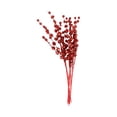 thumbnail image 1 of Red Glitter Beaded Branch Picks with Sparkling Sequin Coating, 15.7 Inches, for Christmas Tree and Floral Arrangements, Holiday Decoration Set, 1 of 6