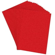 Red Glitter Cardstock, A4 Size Sparkly Paper, Glitter Paper for Cricut,Gradustion,DIF Crafts,Construction,Decor, 8.5x11.7", 25 Sheets, 250gsm