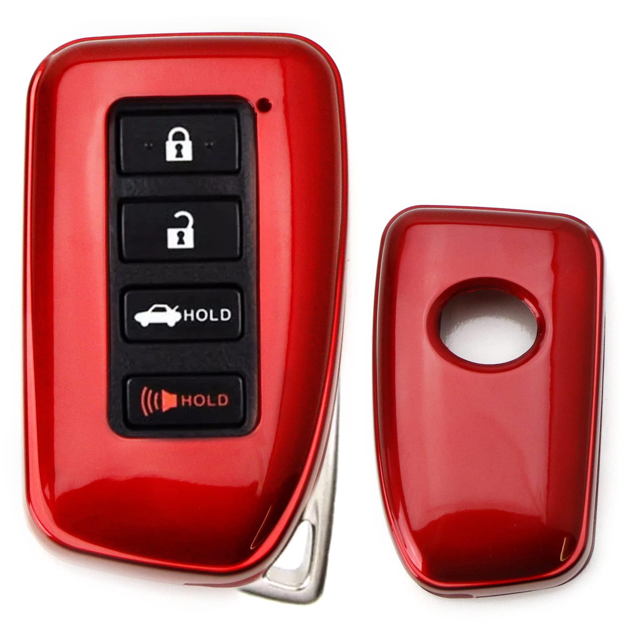 EIDRAN Silicone Key Fob Cover For Lexus RX350 2010-2014 – 4-Button, Black