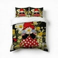 thumbnail image 1 of Red Gnome Hippie Flowers Ladybugs Bedding Set 3 Pcs Soft Microfiber Quilt Cover For Bedroom Decor, Comforter Cover With 2 Pillowcase, 1 of 5