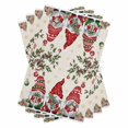 thumbnail image 1 of Red Gnomes Christmas Kitchen Towels Set of 4, Water Absorbent Dish Towel, Xmas Ball Gifts Snowflake Rustic Decorative Hand Towels - Quick Drying Cloth for Cooking Baking, 18x28 Inch, 1 of 8
