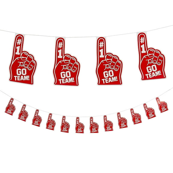 Red Go Team Finger Garland