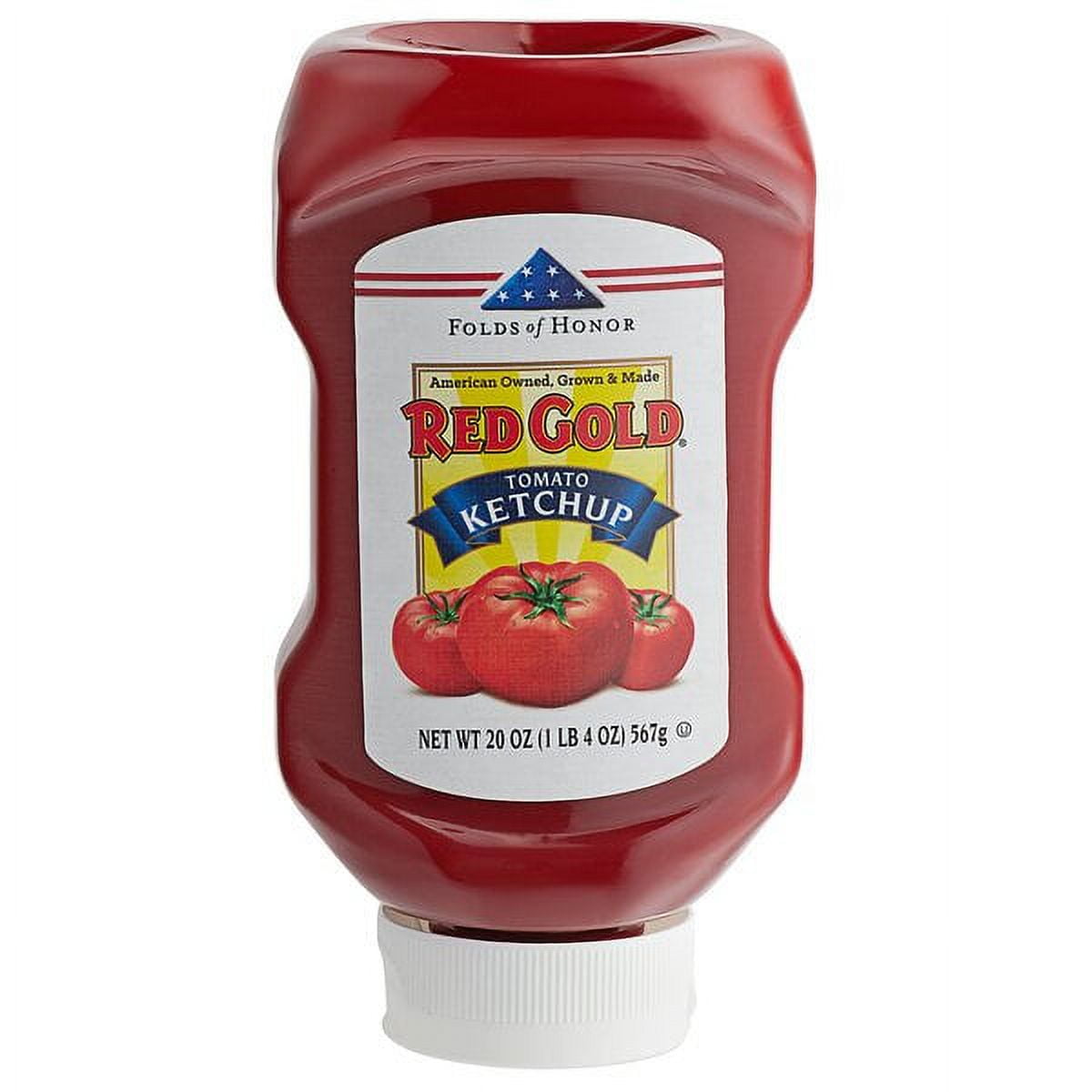 Premium Tomato Ketchup 20 oz Sqeeze Bottle, Red Gold