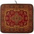thumbnail image 1 of Red Gold Boho Dish Drying Mat For Kitchen Counter Bohemian Vintage Retro Rug Carpet Microfiber Absorbent Drying Mats Reversible Kitchen Countertop Protector Dishes Drainer Rack Pad 16x18 Inch, 1 of 6