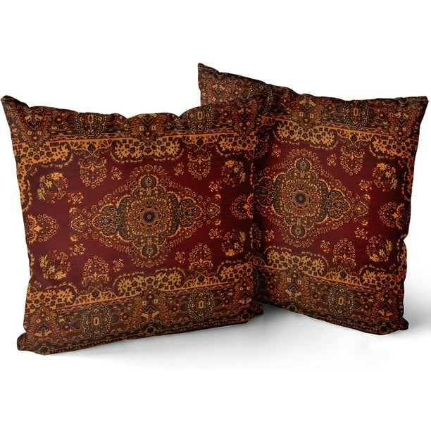 Red accent pillows for sofa clearance