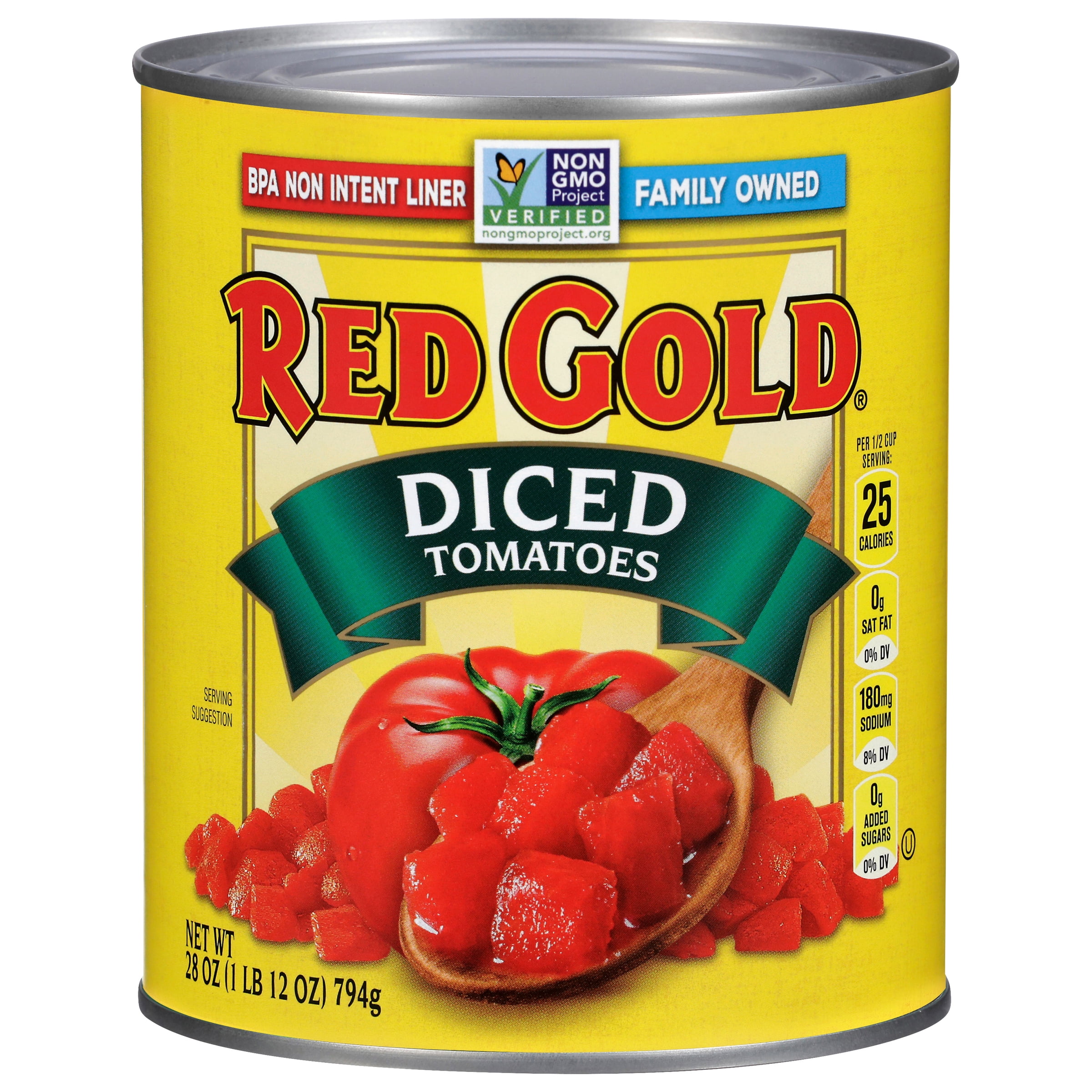 Red Gold Diced Tomatoes, 28 oz Can