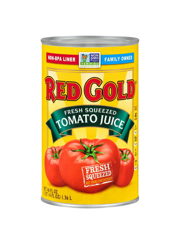 Red Gold Fresh Squeezed Tomato Juice, 46 oz Can