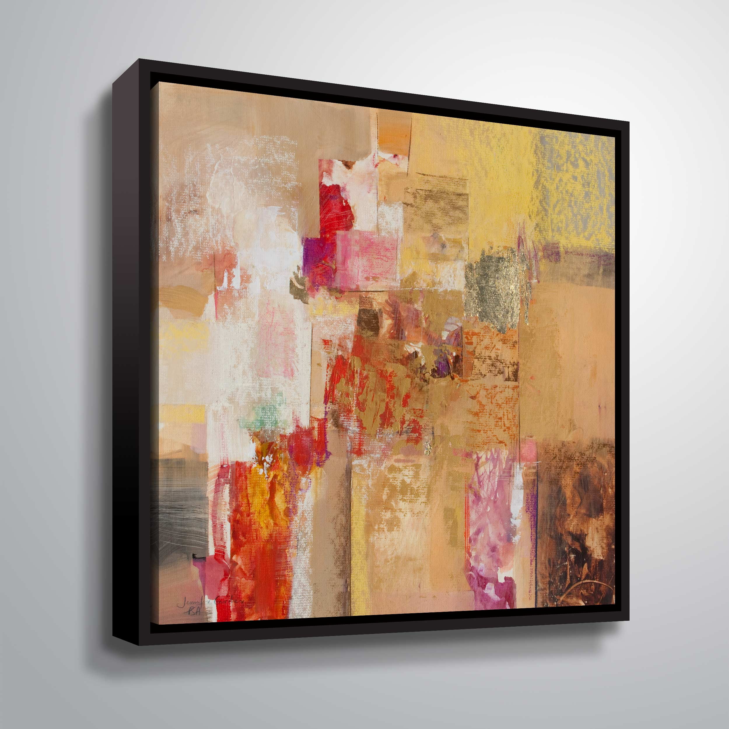 Red & Gold Leaf I