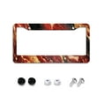 thumbnail image 1 of Red Gold Marble License Plate Frames for Women Men Car Plate Holder Cover Metal Tag Aluminum Car Accessories Front Rear Plate Decor, 1 of 6
