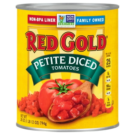 Red Gold Petite Diced Tomatoes, 28 Oz