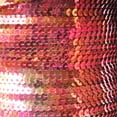 thumbnail image 1 of Red Gold Sequin Trim 4mm Center Stitched Metallic Iris Rainbow Made in USA, 1 of 3