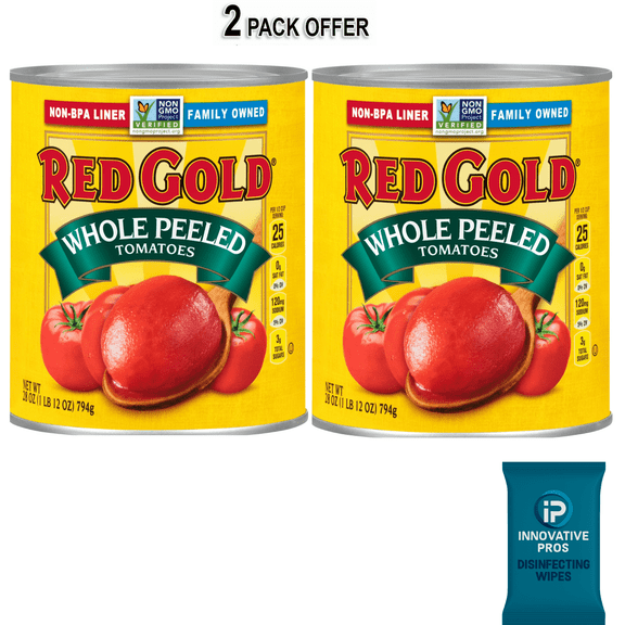 Red Gold Whole Peeled Tomatoes, 28 oz Can