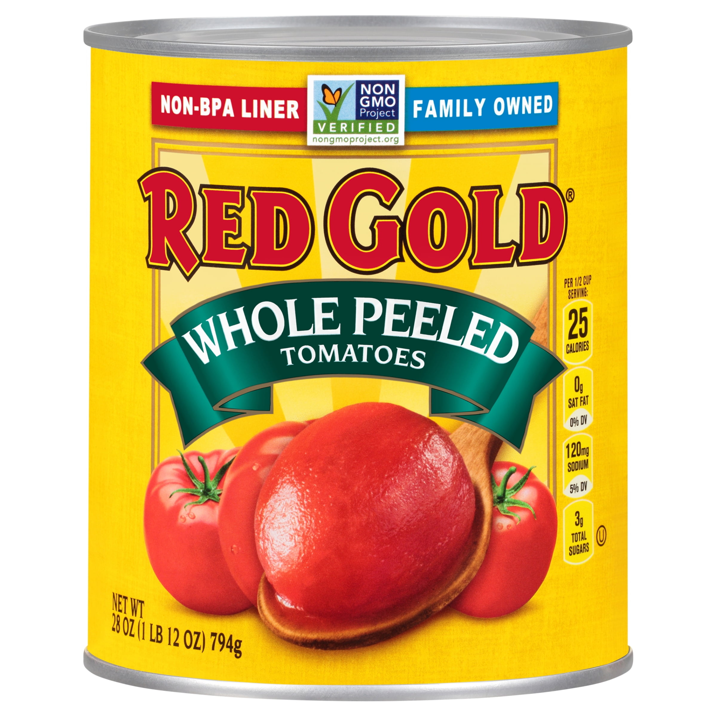 Red Gold Whole Peeled Tomatoes, 28 oz Can