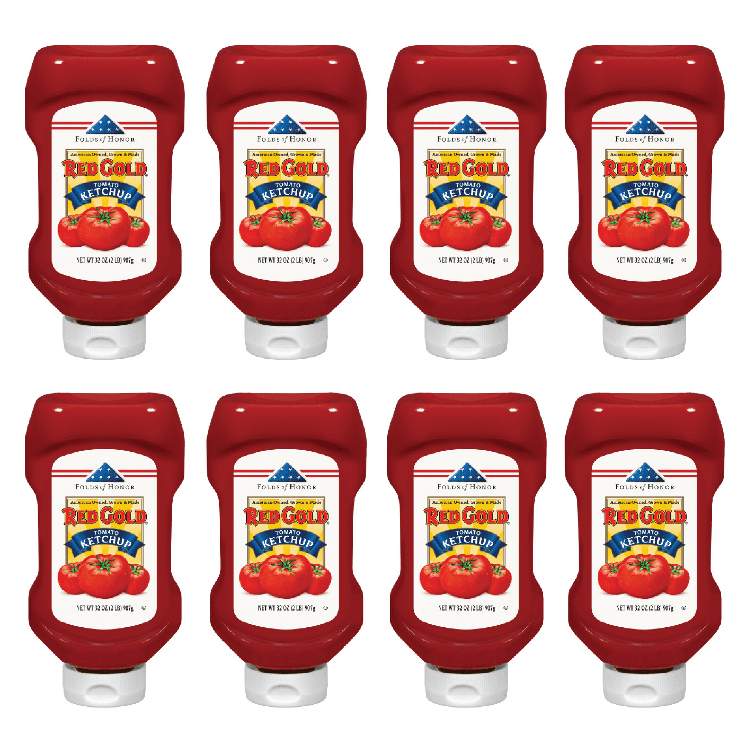Red Gold and Folds of Honor Tomato Ketchup, Kosher and Gluten Free