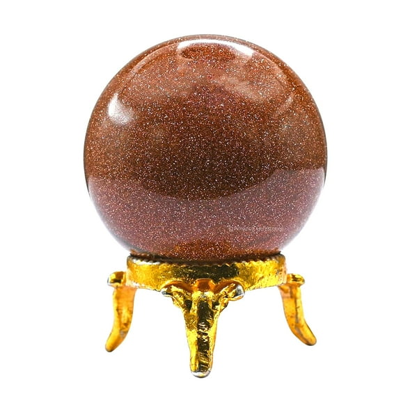 Red Goldstone Crystal Ball Sphere 1.5" Inches